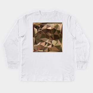 Sienna Abstract Low Polygon Background Kids Long Sleeve T-Shirt